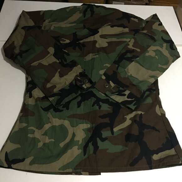 Military Coat Hot Weather Woodland Camouflage Combat Mens Size Medium Long NWT - Picture 5 of 7